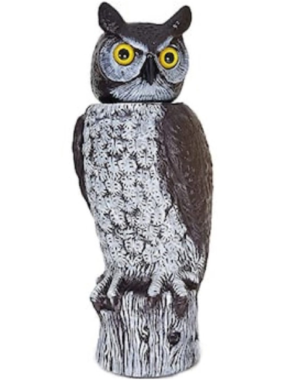 Gardeneer Dalen Rotating Head Owl Decoy 18” NWT Garden Pest Deterrent Scarecrow